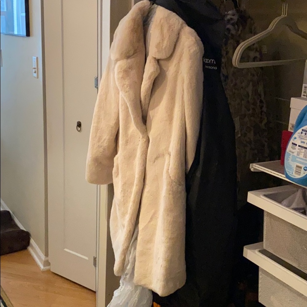 Faux fur coat